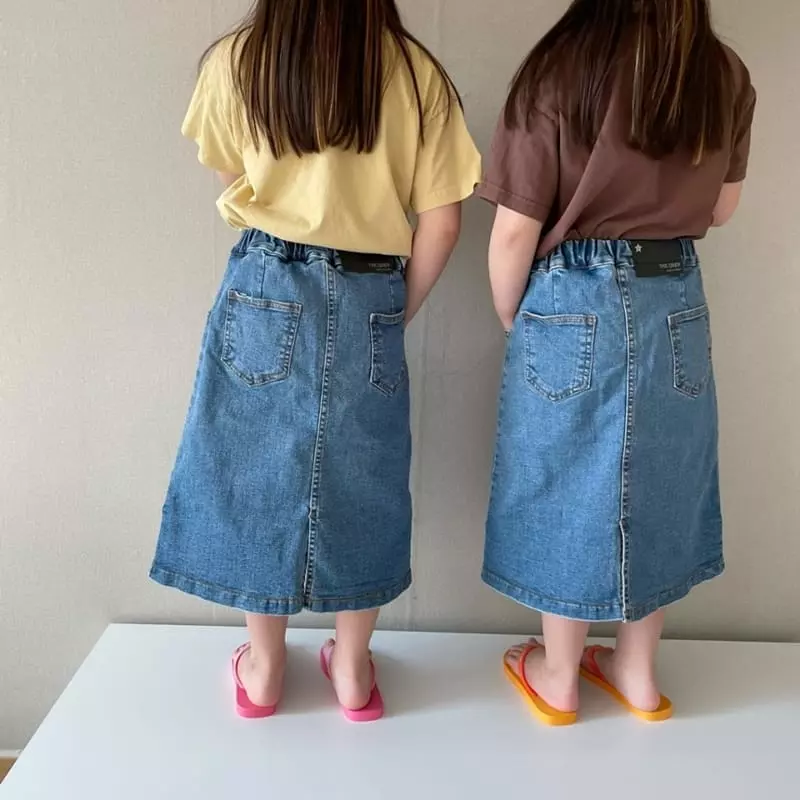 The Grey - Korean Children Fashion - #littlefashionista - Pappy Denim Skirt - 6