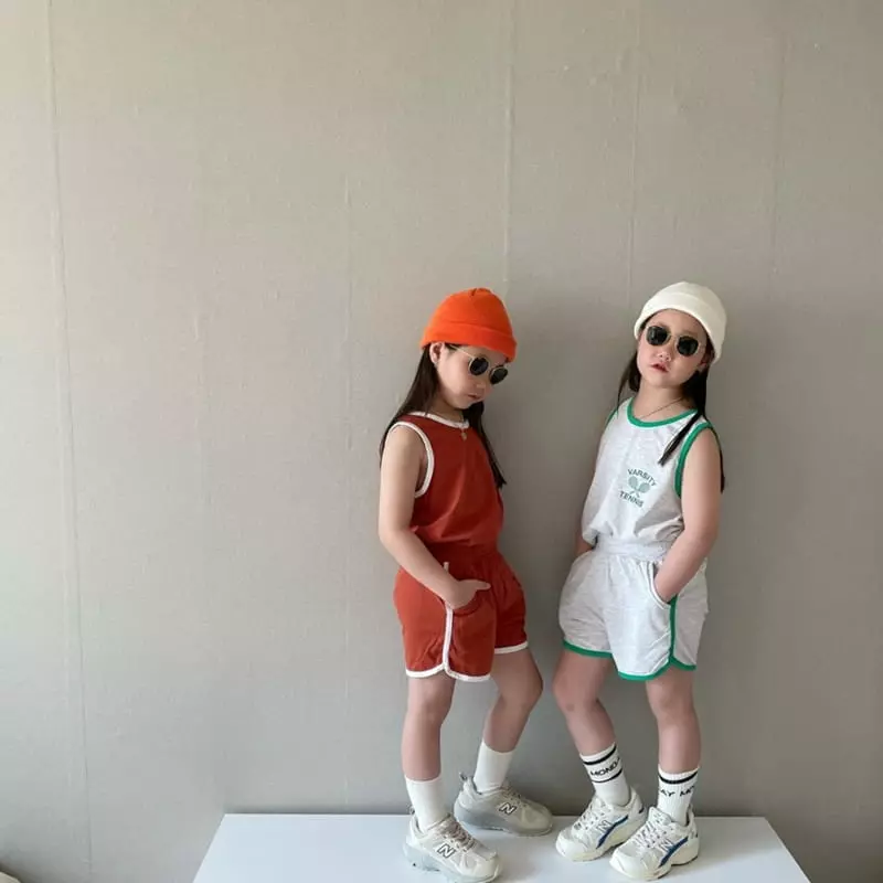 The Grey - Korean Children Fashion - #magicofchildhood - Runner Top Bottom Set - 9