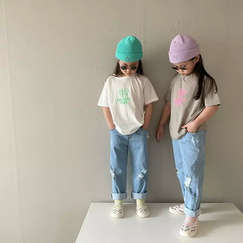 The Grey - Korean Children Fashion - #littlefashionista - Terry Short Sleeves Tee - 4