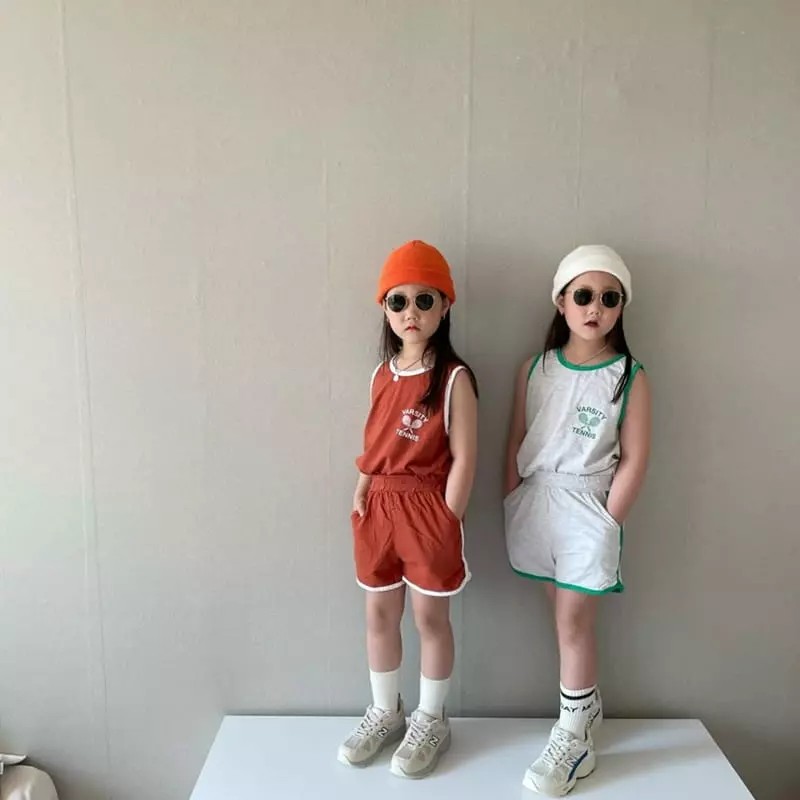 The Grey - Korean Children Fashion - #minifashionista - Runner Top Bottom Set - 10