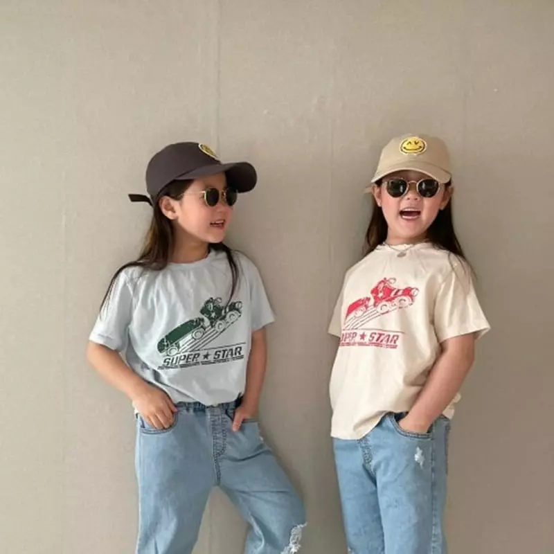 The Grey - Korean Children Fashion - #minifashionista - Super Star Tee