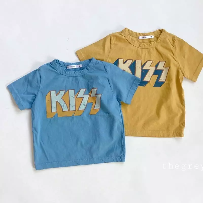 The Grey - Korean Children Fashion - #minifashionista - Kiss Tee - 10