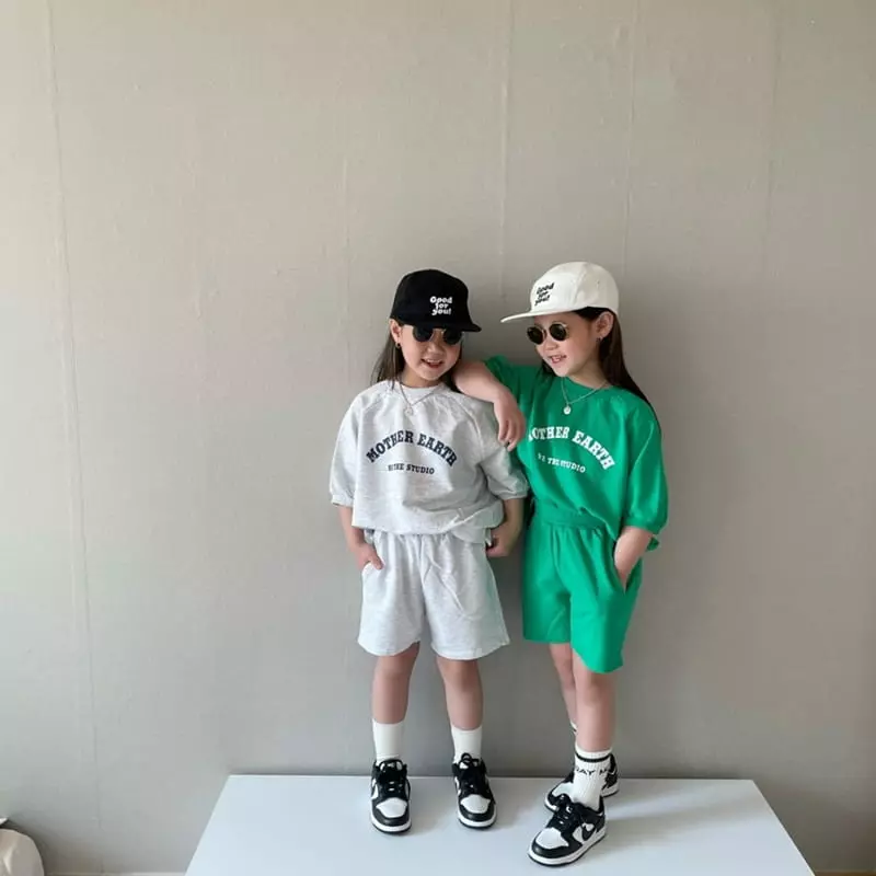 The Grey - Korean Children Fashion - #prettylittlegirls - Half Half Top Bottom Set - 9