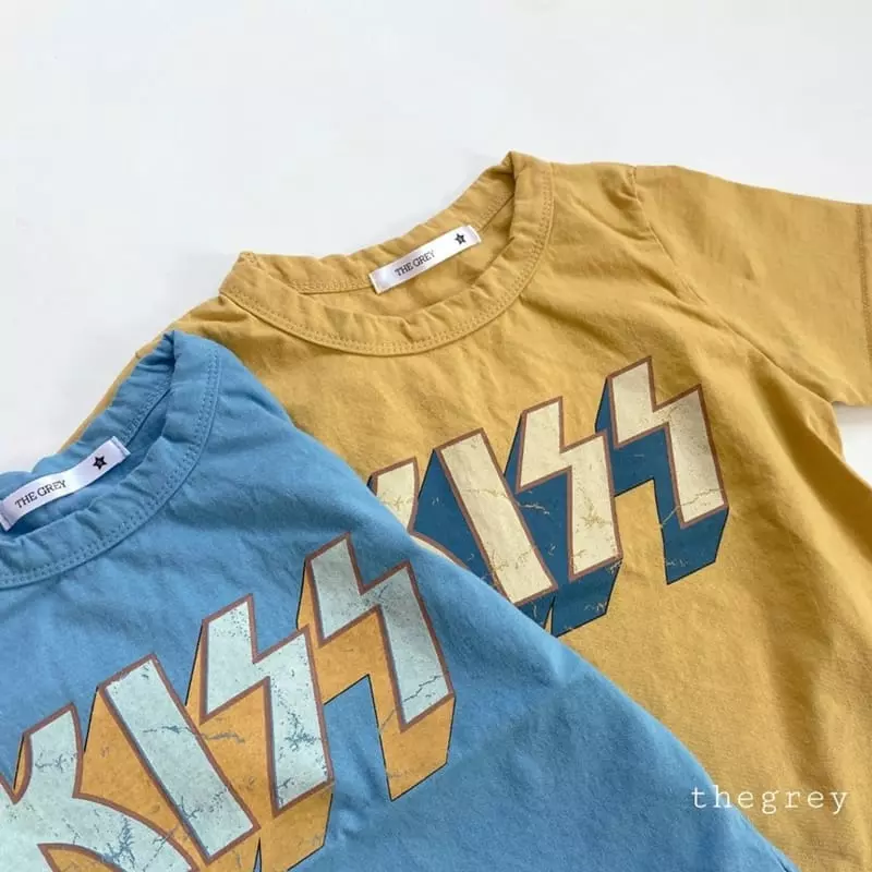 The Grey - Korean Children Fashion - #prettylittlegirls - Kiss Tee - 11