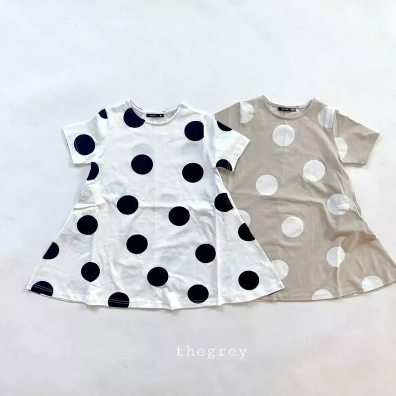 The Grey - Korean Children Fashion - #prettylittlegirls - Dot One-piece - 11