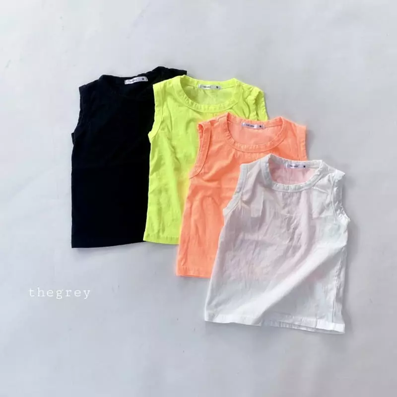 The Grey - Korean Children Fashion - #todddlerfashion - Daily Sleeveless - 11