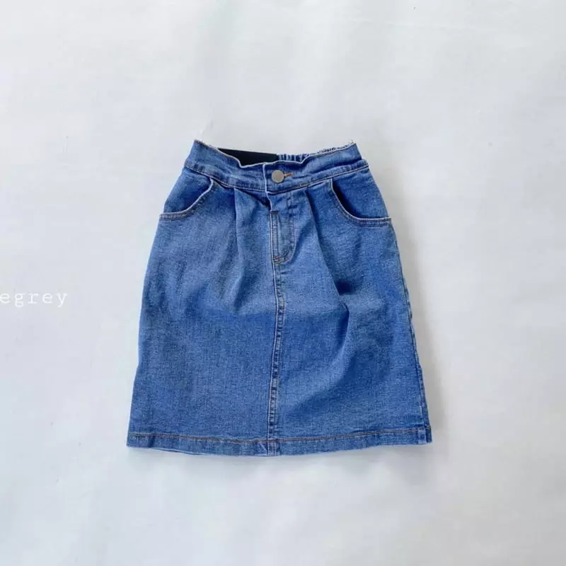 The Grey - Korean Children Fashion - #todddlerfashion - Pappy Denim Skirt - 10