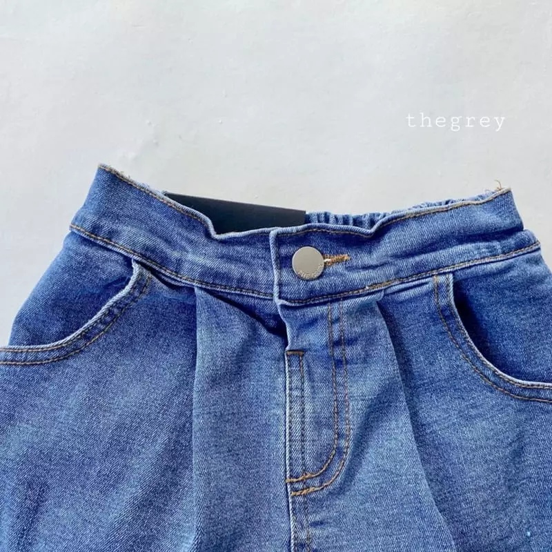 The Grey - Korean Children Fashion - #toddlerclothing - Pappy Denim Skirt - 11