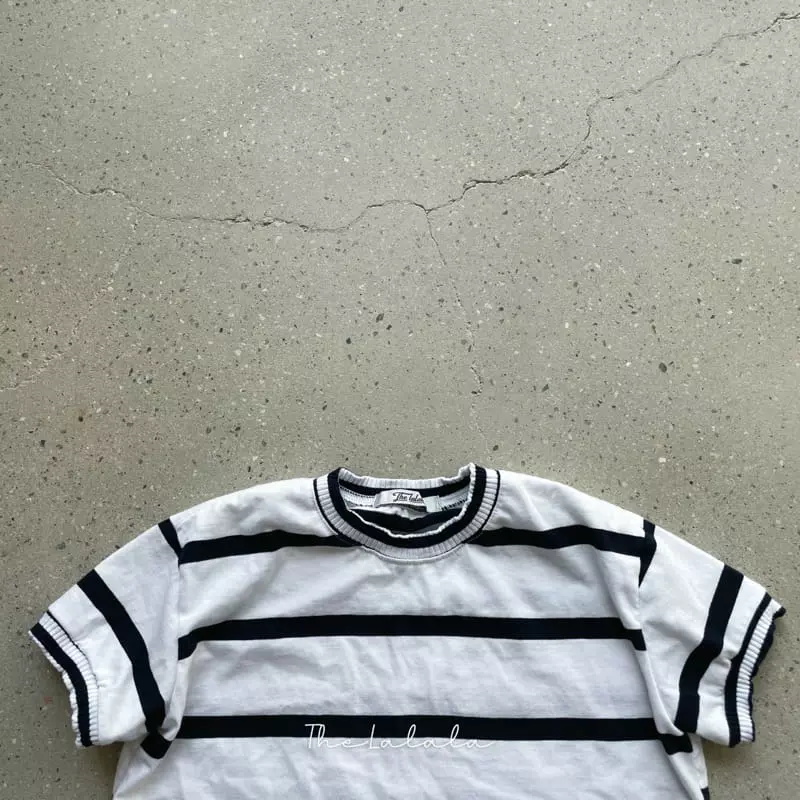 The Lalala - Korean Children Fashion - #discoveringself - Big Stripes Ringer Tee - 2