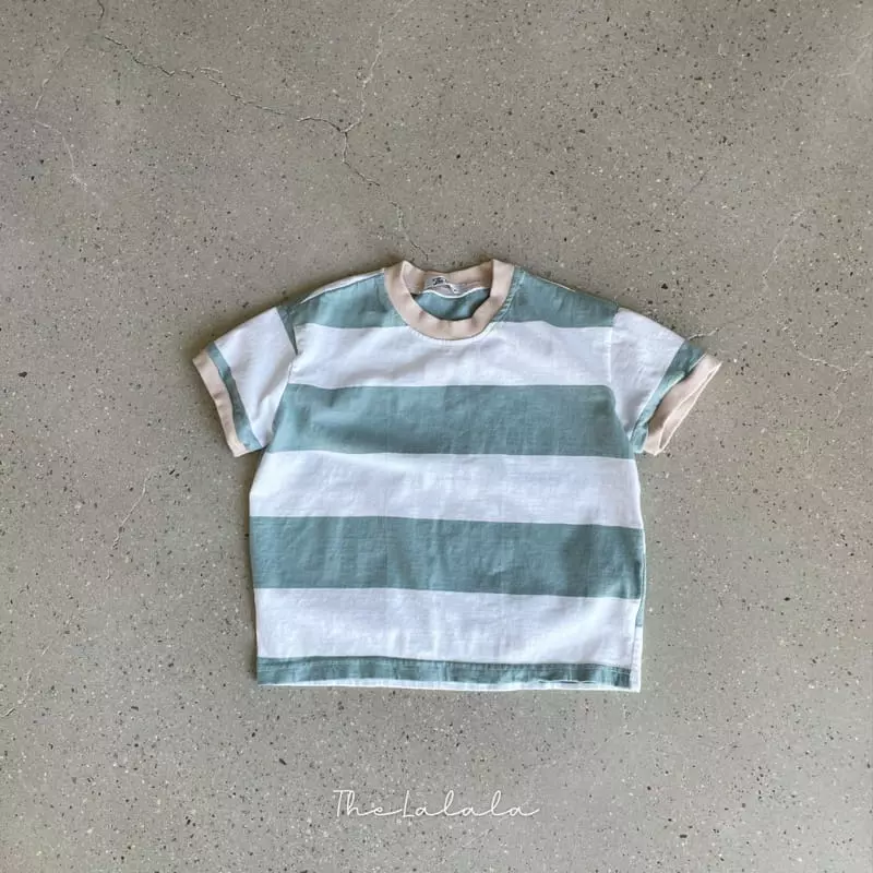 The Lalala - Korean Children Fashion - #fashionkids - Big Stripes Ringer Tee - 3