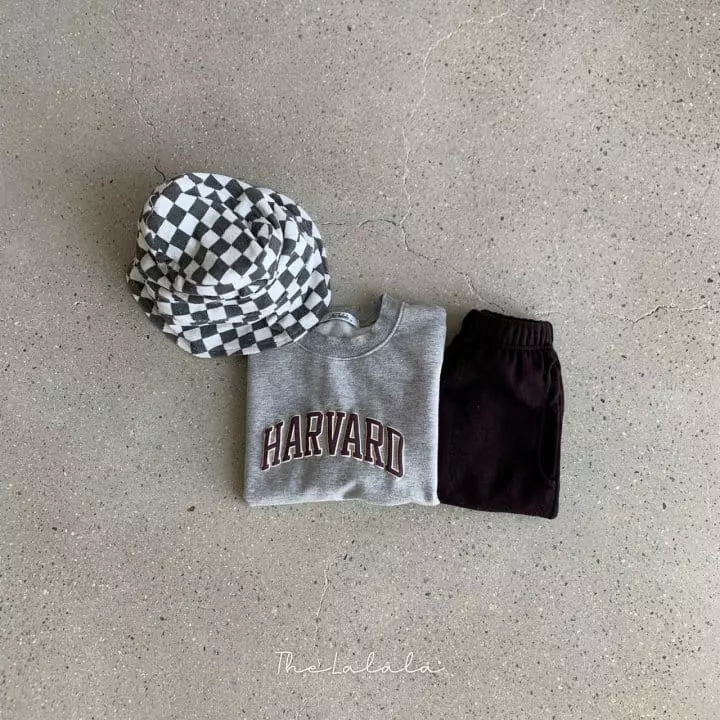 The Lalala - Korean Children Fashion - #fashionkids - Harvard Top Bottom Set - 5