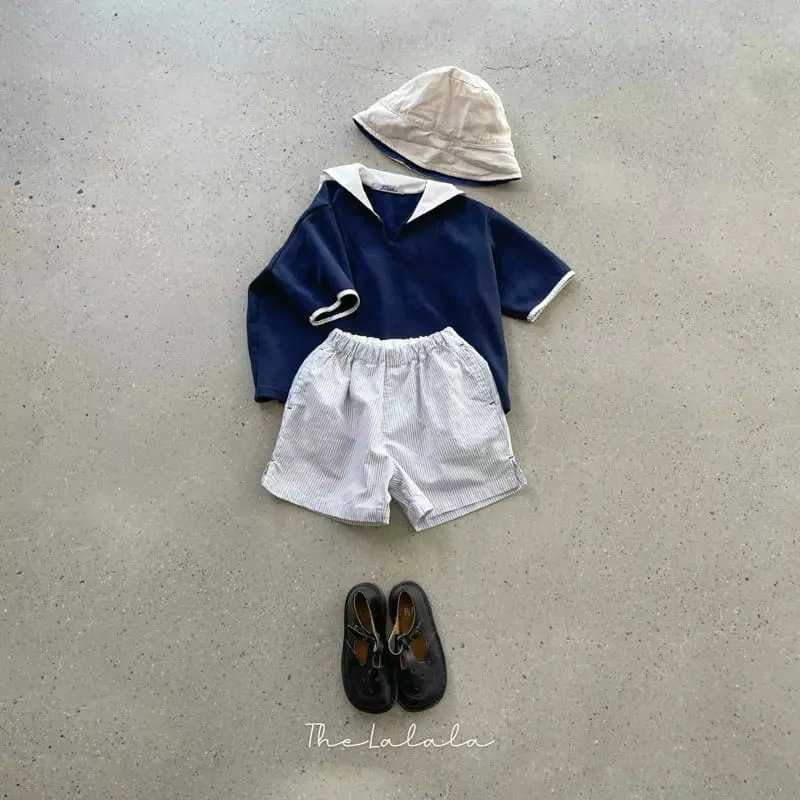 The Lalala - Korean Children Fashion - #kidsshorts - Sailor Loose Tee - 9