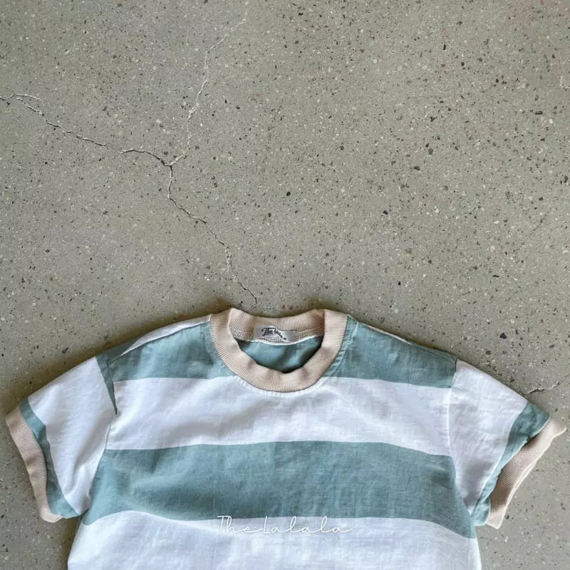The Lalala - Korean Children Fashion - #fashionkids - Big Stripes Ringer Tee - 4