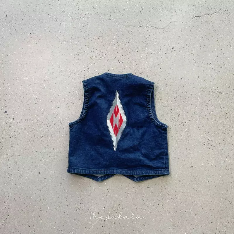 The Lalala - Korean Children Fashion - #littlefashionista - Chimayo Embroidery Vest
