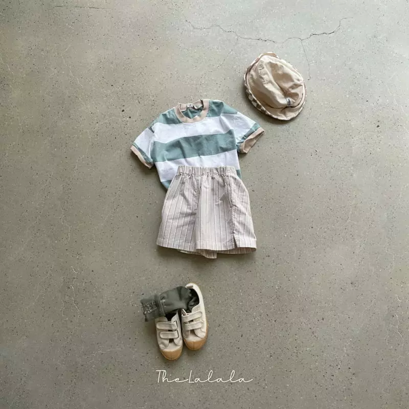 The Lalala - Korean Children Fashion - #littlefashionista - Big Stripes Ringer Tee - 8