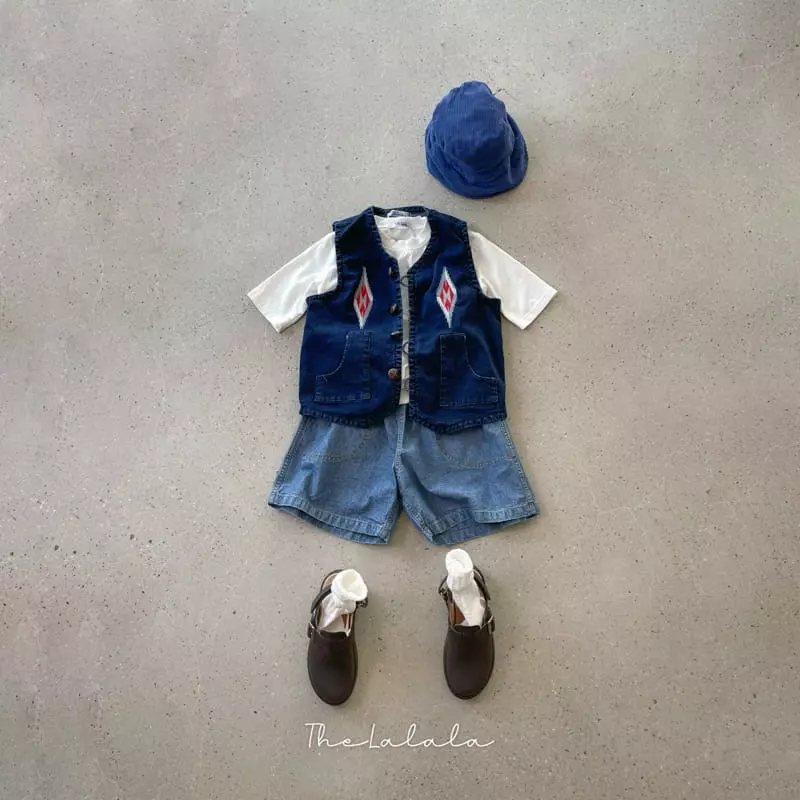The Lalala - Korean Children Fashion - #magicofchildhood - Chimayo Embroidery Vest - 2