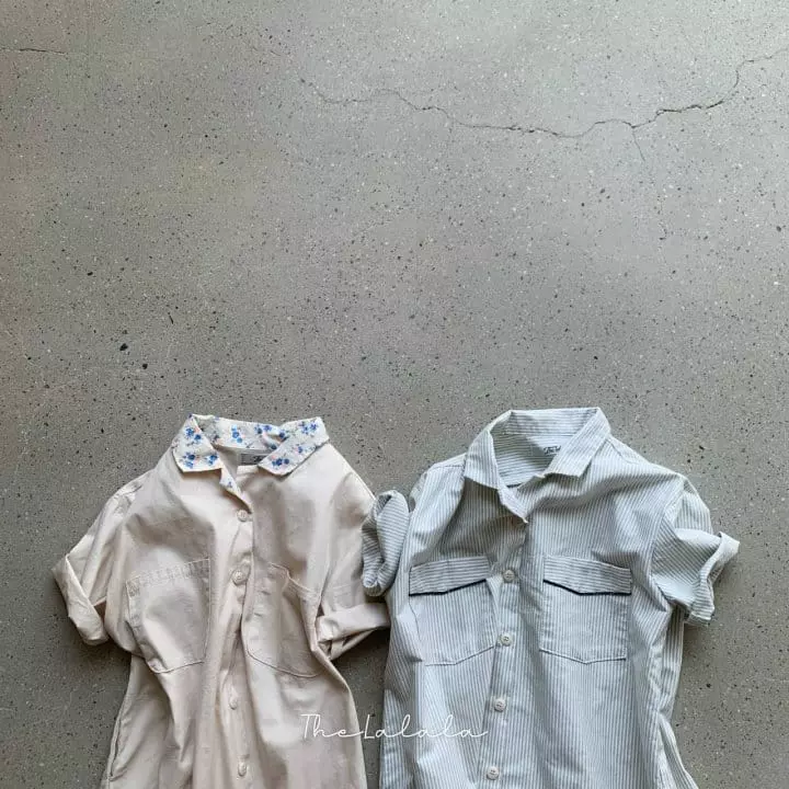 The Lalala - Korean Children Fashion - #toddlerclothing - Open Collar One-piece - 10