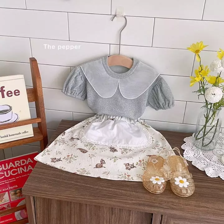 The Pepper - Korean Children Fashion - #Kfashion4kids - Puff Collar Tee - 3