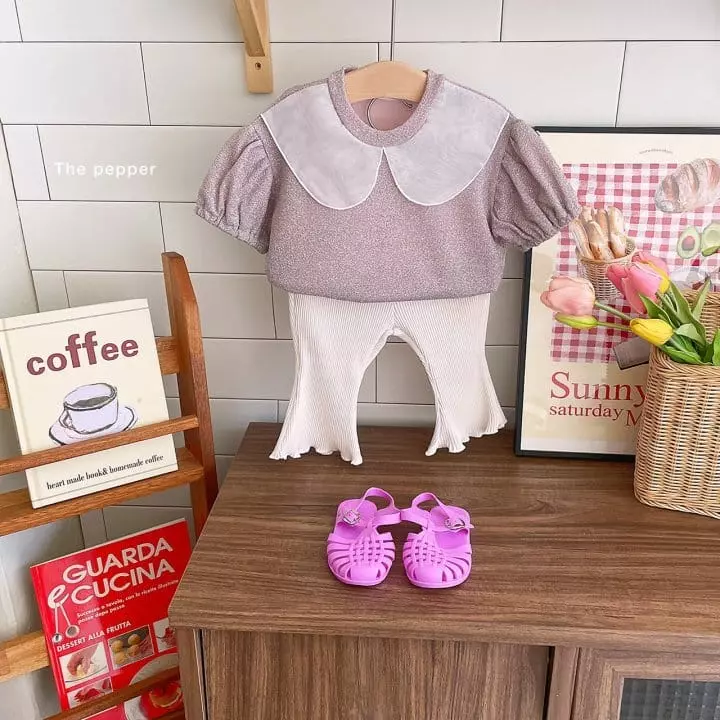The Pepper - Korean Children Fashion - #childrensboutique - Puff Collar Tee - 10