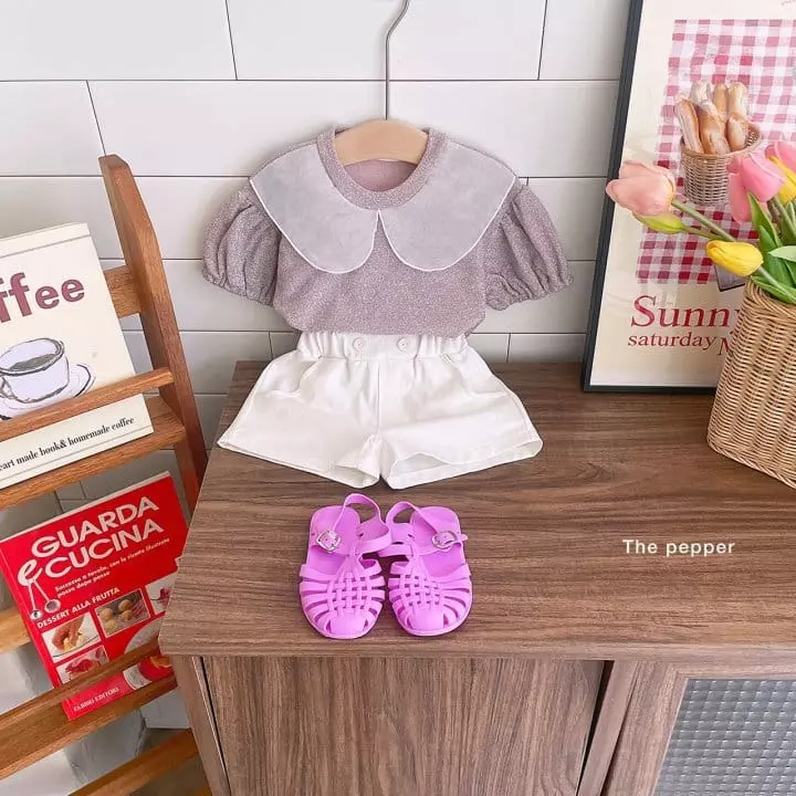 The Pepper - Korean Children Fashion - #discoveringself - Puff Collar Tee - 12