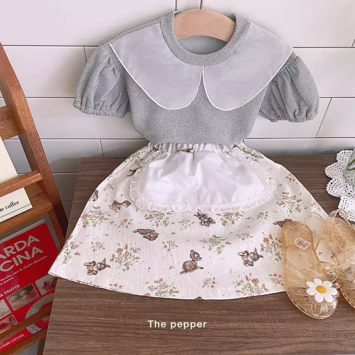 The Pepper - Korean Children Fashion - #kidsstore - Puff Collar Tee
