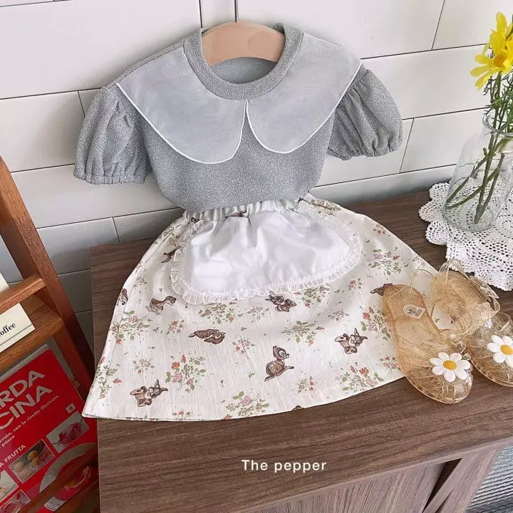 The Pepper - Korean Children Fashion - #Kfashion4kids - Puff Collar Tee - 4
