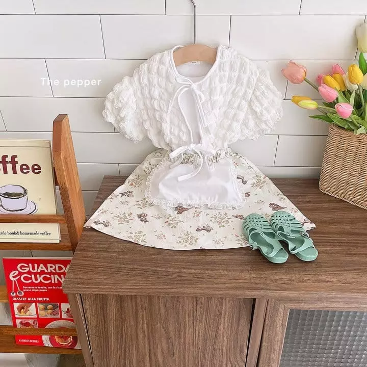 The Pepper - Korean Children Fashion - #magicofchildhood - Apron Skirt - 4