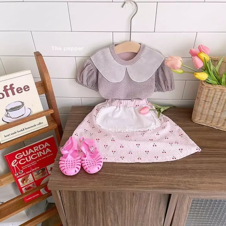 The Pepper - Korean Children Fashion - #prettylittlegirls - Puff Collar Tee - 7