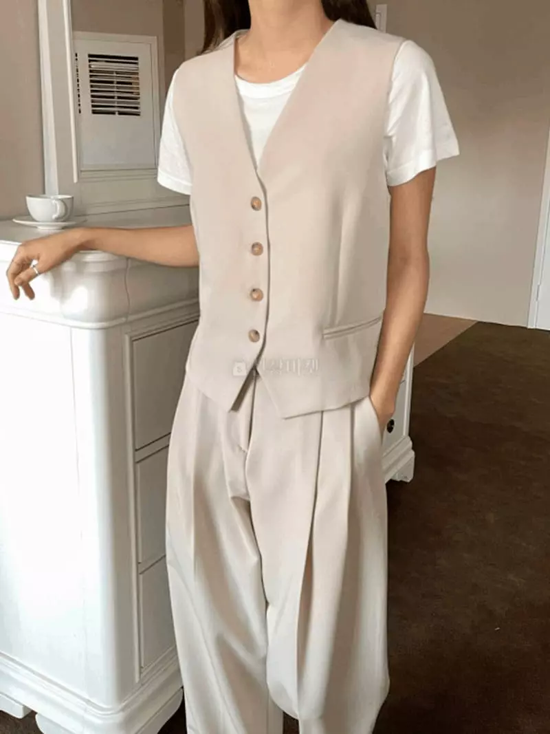 Tomato - Korean Women Fashion - #momslook - Evan Vest