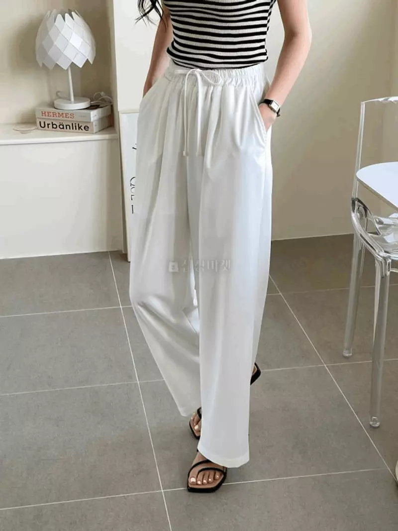 Tomato - Korean Women Fashion - #romanticstyle - String Pants - 2