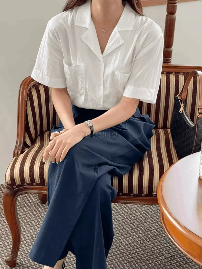 Tomato - Korean Women Fashion - #vintageinspired - Smart Shirt - 3