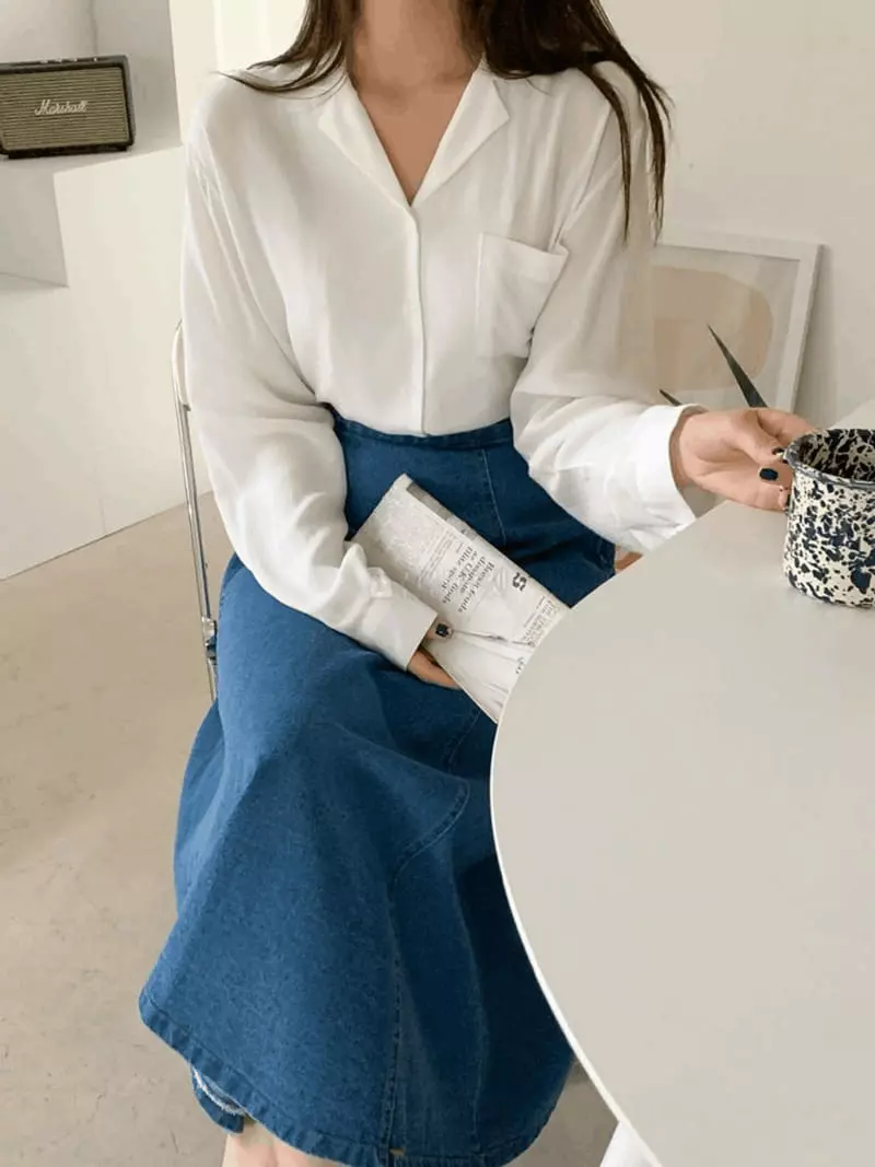 Tomato - Korean Women Fashion - #womensfashion - Denim Skirt - 2
