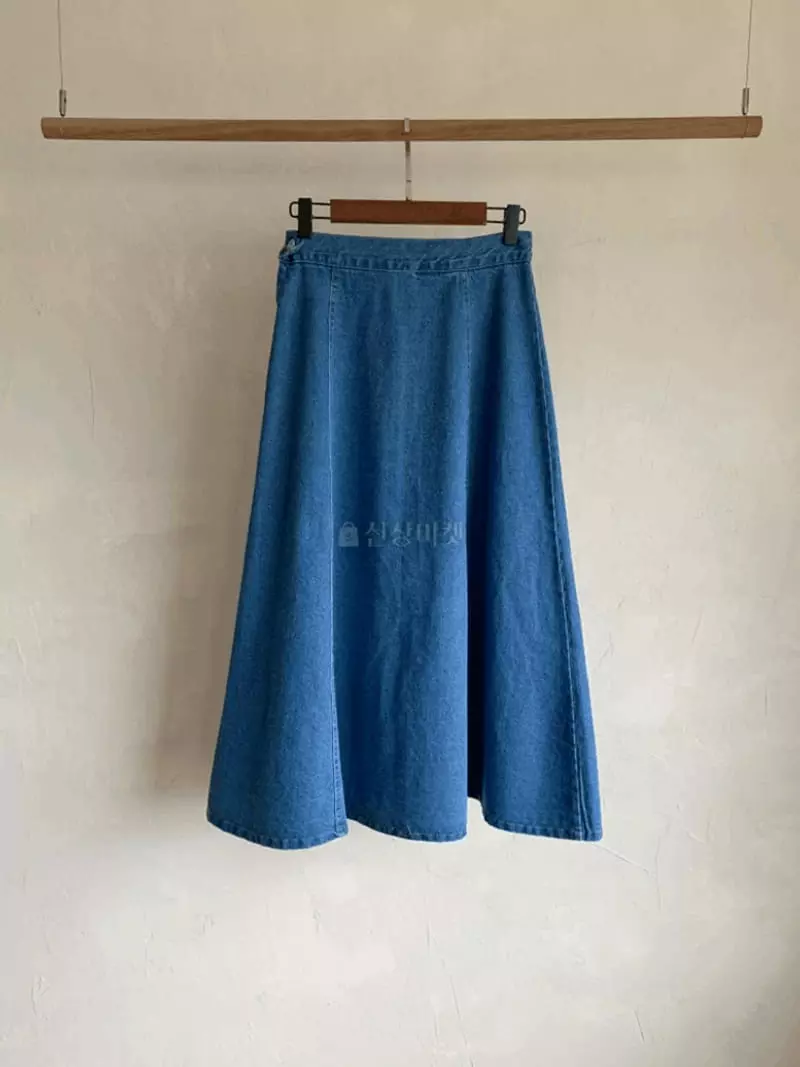 Tomato - Korean Women Fashion - #momslook - Denim Skirt - 4