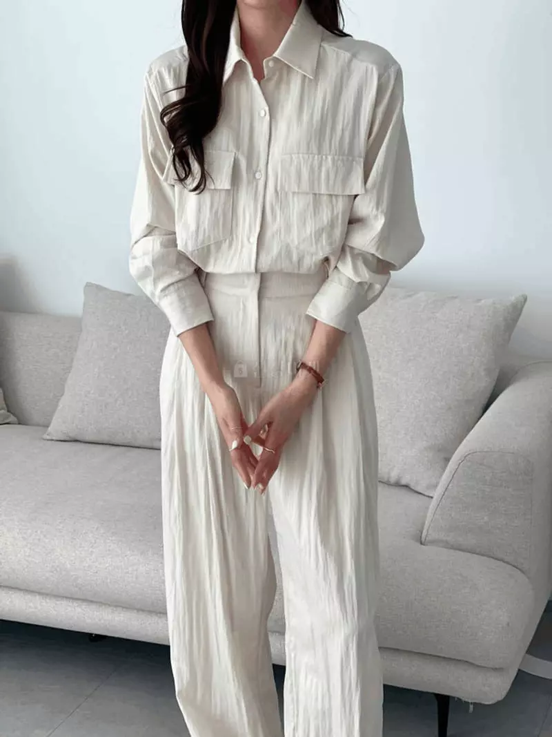 Tomato - Korean Women Fashion - #womensfashion - Plain Pants - 2