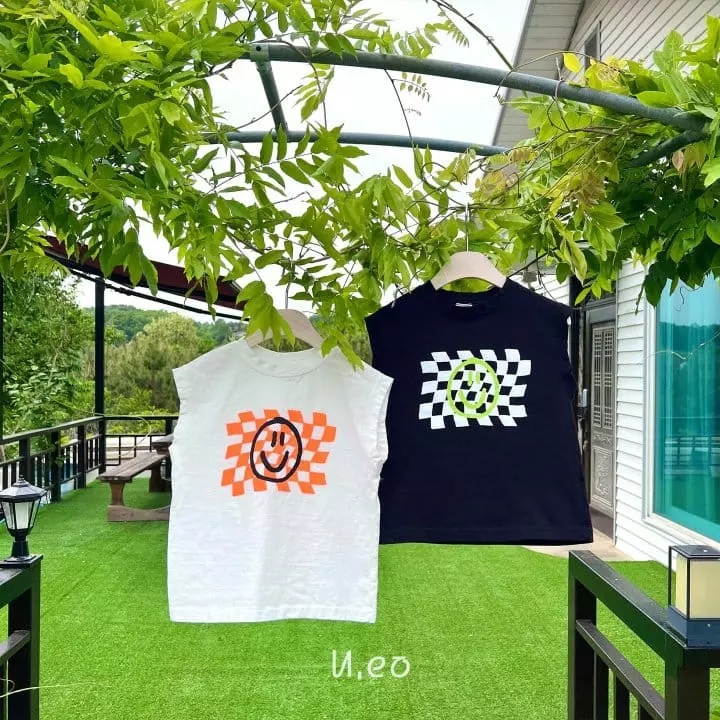 U Eo - Korean Children Fashion - #childofig - Neon Smile Sleeveless - 2