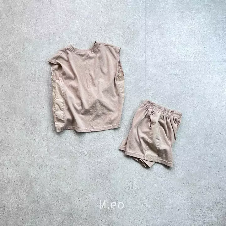U Eo - Korean Children Fashion - #childrensboutique - Jicgi Color Top Bottom Set - 5