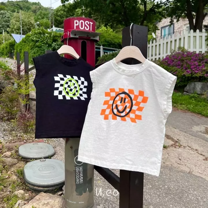 U Eo - Korean Children Fashion - #childrensboutique - Neon Smile Sleeveless - 3