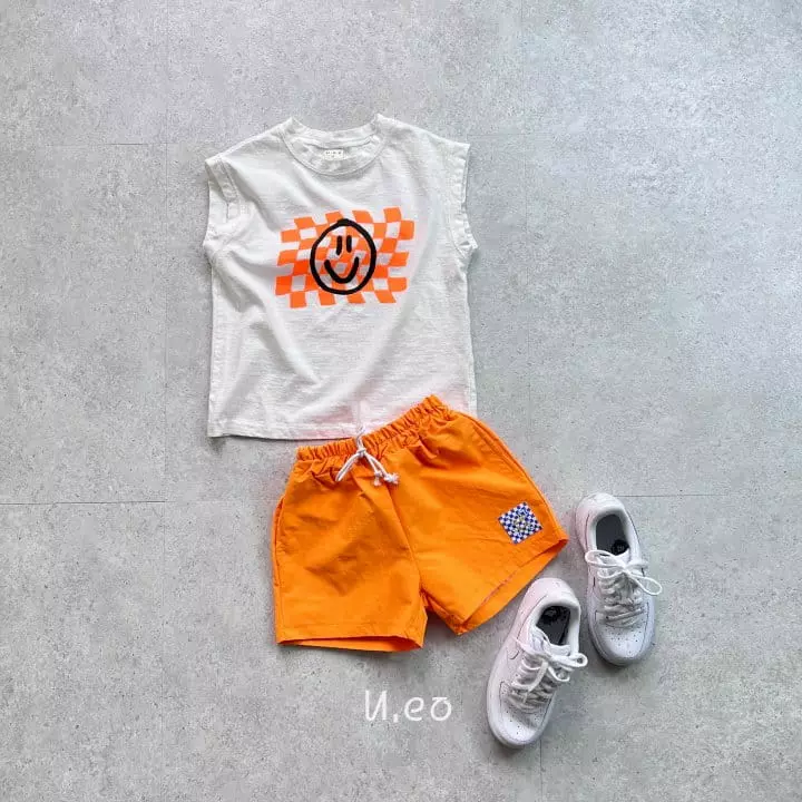 U Eo - Korean Children Fashion - #fashionkids - Neon Smile Sleeveless - 6