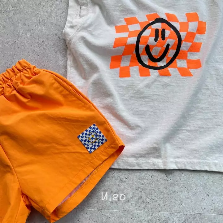 U Eo - Korean Children Fashion - #kidsstore - Neon Smile Sleeveless - 8