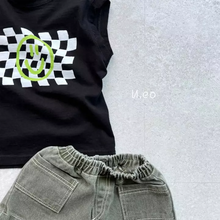 U Eo - Korean Children Fashion - #littlefashionista - Neon Smile Sleeveless - 11