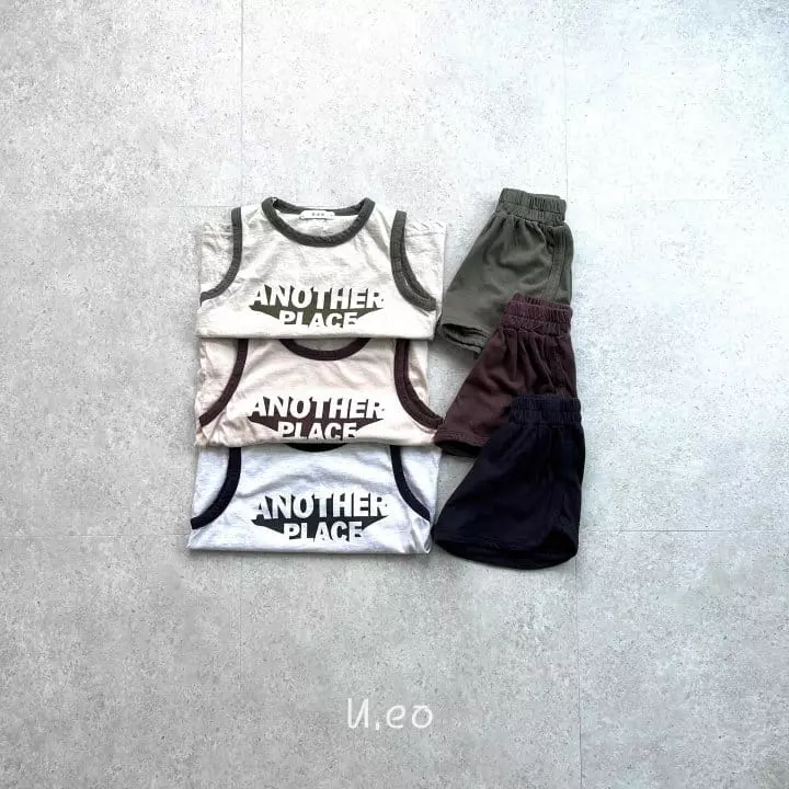 U Eo - Korean Children Fashion - #toddlerclothing - Snother Top Bottom Set - 4