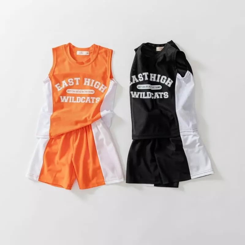 U & I - Korean Children Fashion - #childofig - East Mesh Top Bottom Set - 11