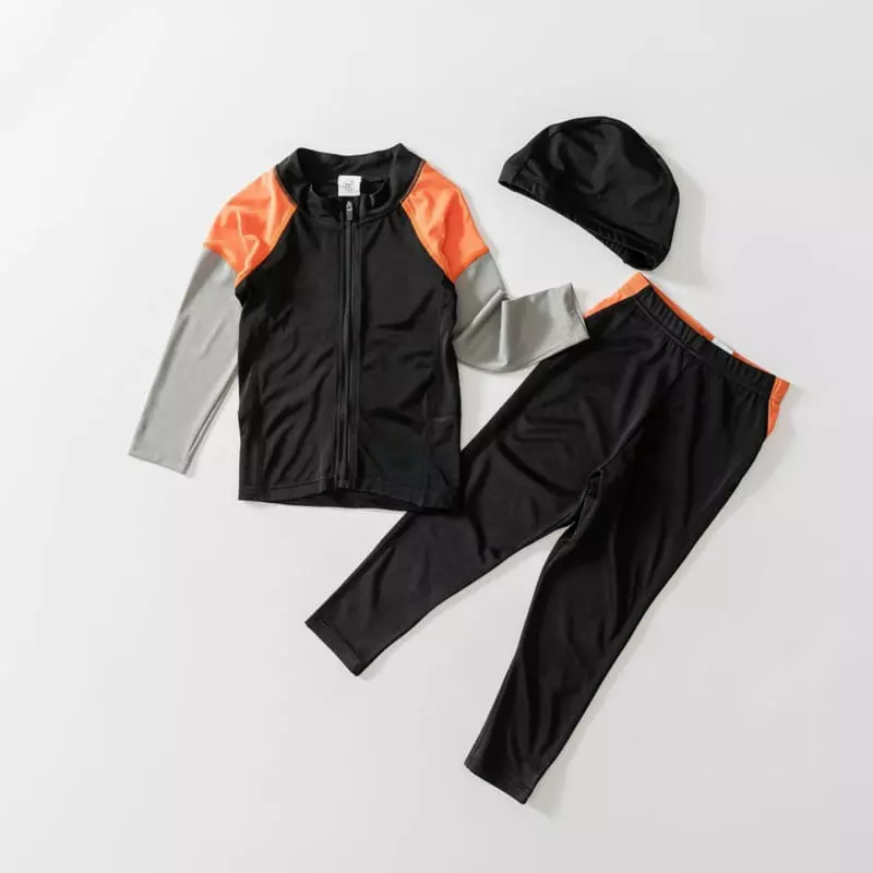 U & I - Korean Children Fashion - #fashionkids - Rash Zip-up Set - 3
