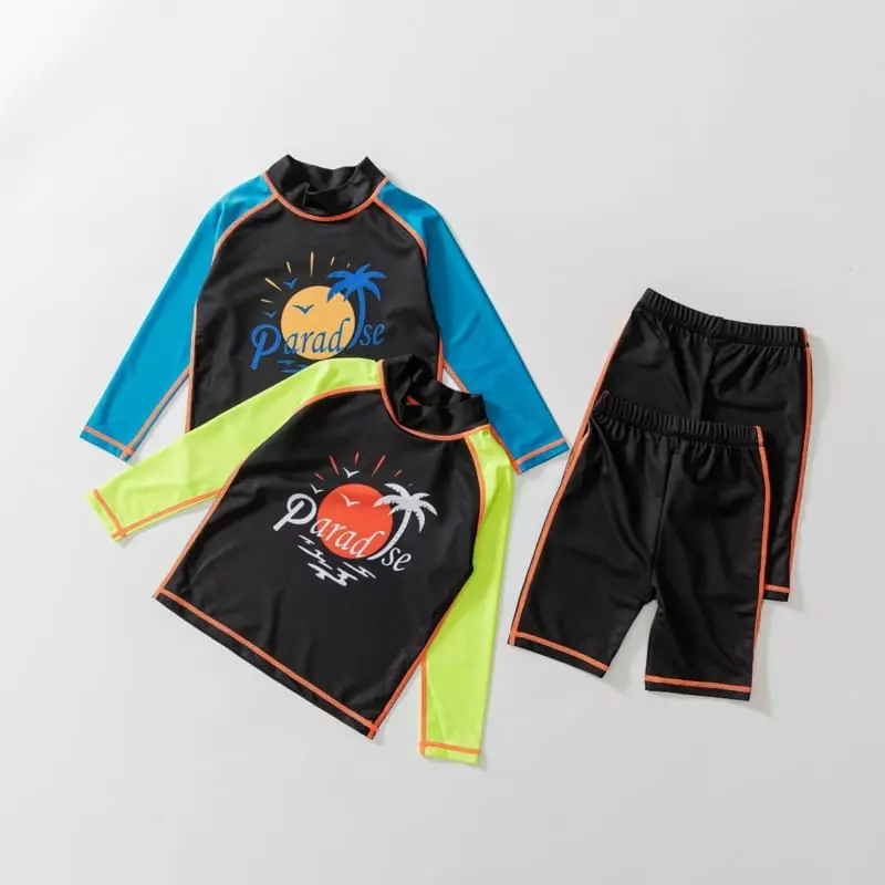 U & I - Korean Children Fashion - #minifashionista - Rash Top Bottom Set - 11