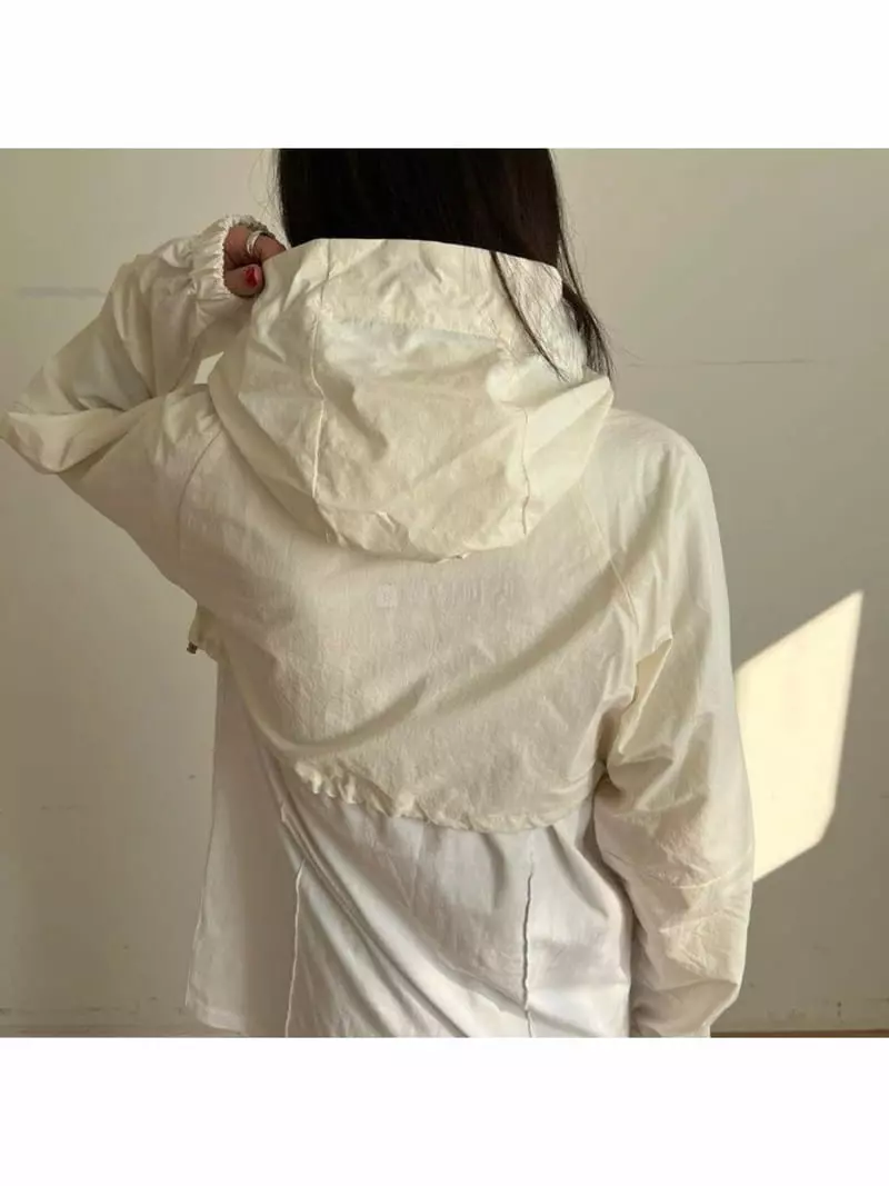Unbalance - Korean Women Fashion - #momslook - Crop Anorak - 3