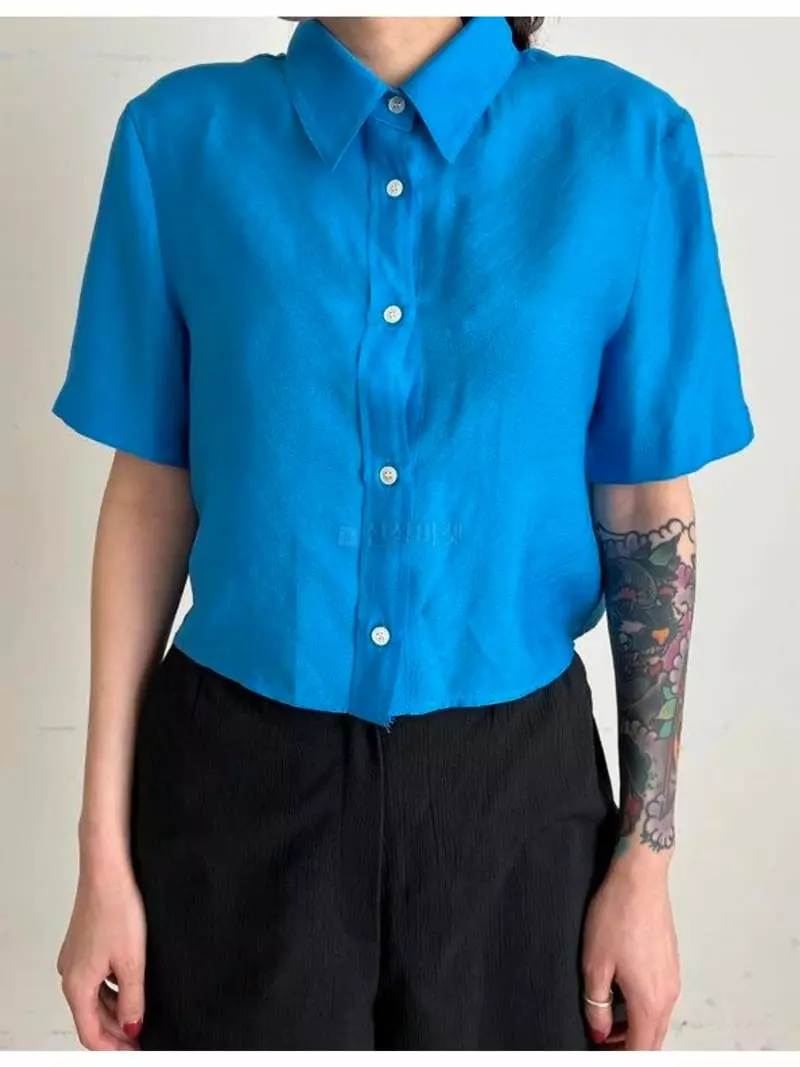 Unbalance - Korean Women Fashion - #womensfashion - See Through Blouse - 4