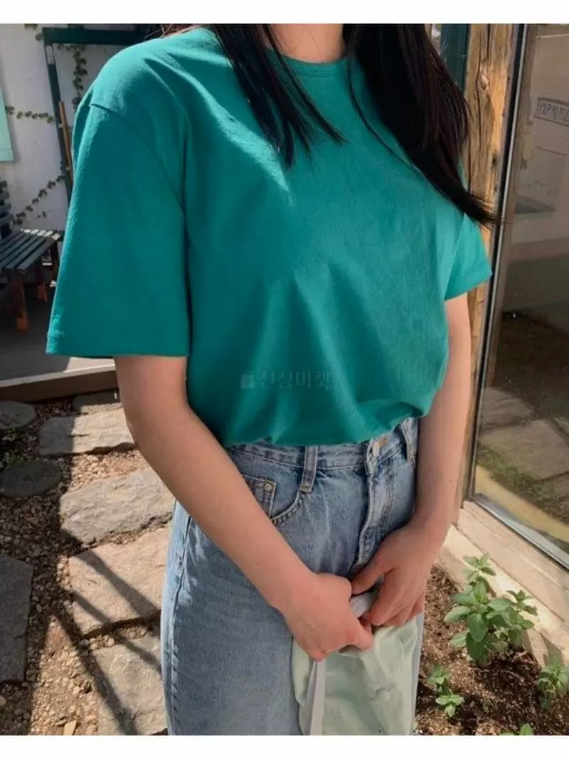 Unbalance - Korean Women Fashion - #momslook - Migo Round Tee