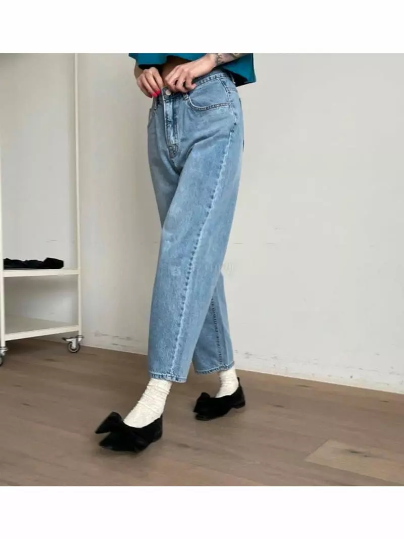 Unbalance - Korean Women Fashion - #momslook - Denim Pants