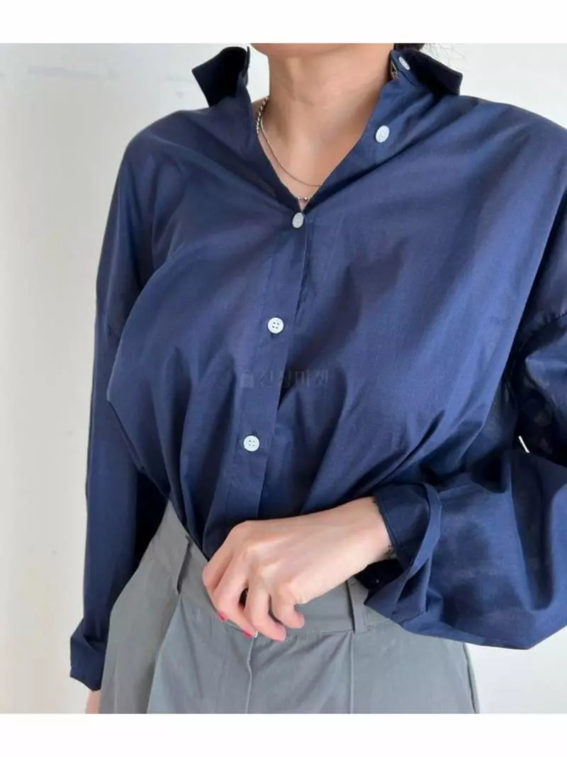 Unbalance - Korean Women Fashion - #shopsmall - Rain Button Shirt - 4