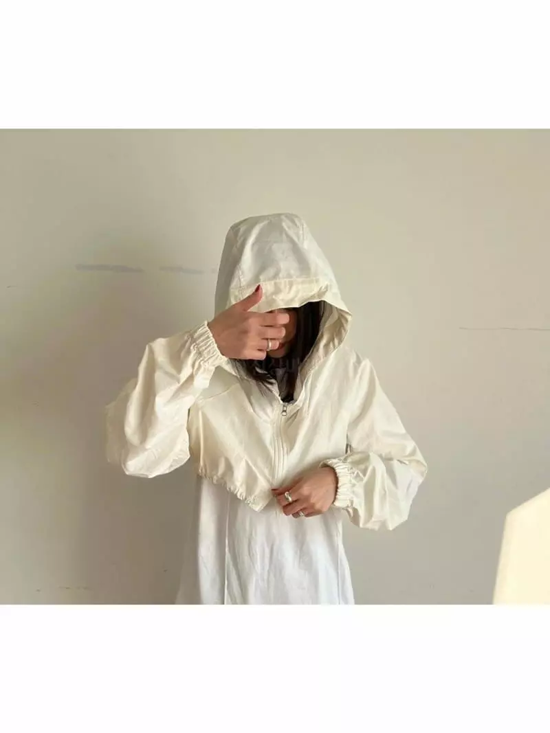 Unbalance - Korean Women Fashion - #thelittlethings - Crop Anorak - 2
